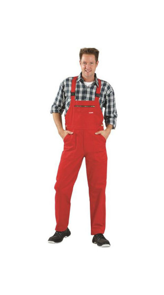 Planam MG 290 Latzhose, mittelrot, Größe 98, 0631098