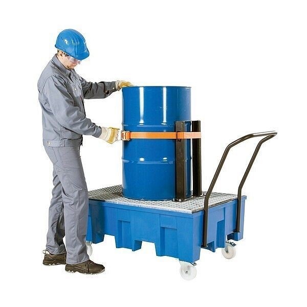 asecos Ladesicherungs-Set für Auffangwanne aus PE 177215-YY, 34829