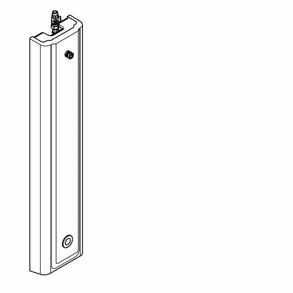 KWC Duschpaneel, F5, elektronische Zeitsteuerung, MIRANIT, ohne Mischung, für DUKO, für Batterie oder Netzteilzteil, 2030062770