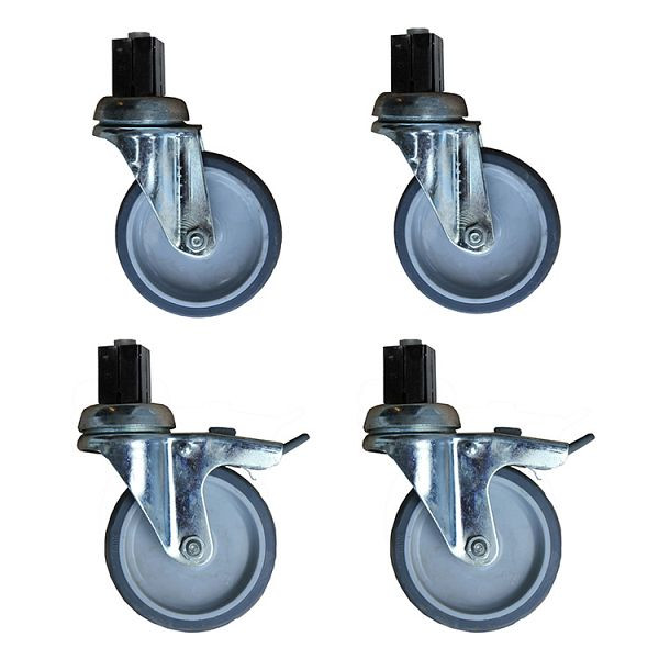 Gastro-Inox Radsatz für Arbeitstische, 303.999, 7445908417476