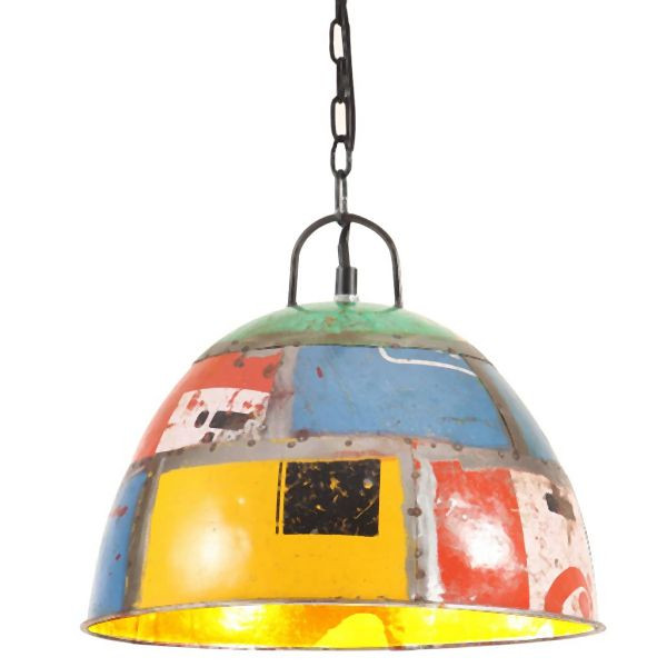 vidaXL Hängelampe Vintage Industriestil 25 W Mehrfarbig Rund 31 cm E27, 320550