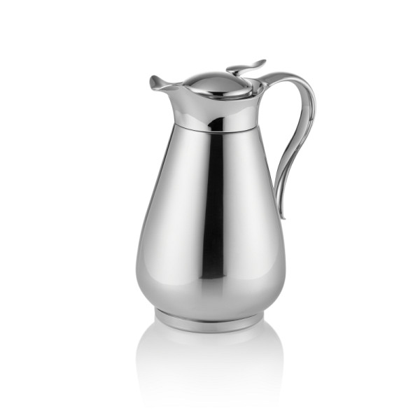 WAS Isolierkanne, 0,6 L, Ø 10,5 cm, Höhe 10,5 cm, Chromnickelstahl 18/8, 3816060