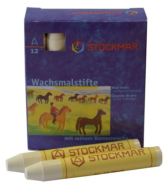 Stockmar Wachsmalstifte - weiß, VE: 12 Stück, 330-16, 4019365330161