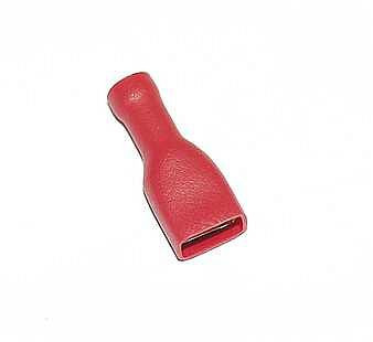 Iwetec Flachsteckhülse, rot / 6,3 x 0,8 mm, vollisoliert, VE: 100 Stück/Pack, 710011100