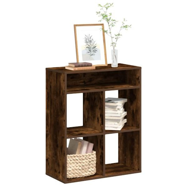vidaXL Bücherregal Räuchereiche 66x31x80 cm Holzwerkstoff, 860296
