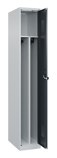 C+P Spind Evolo PLUS, 1 Abteil, 1850x300x500mm, 7035/7016, Verschluss Drehriegel, 049000-10F S10012