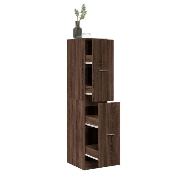 vidaXL Apothekerschrank Eichen-Optik 30x41x144,5 cm Holzwerkstoff, 855175