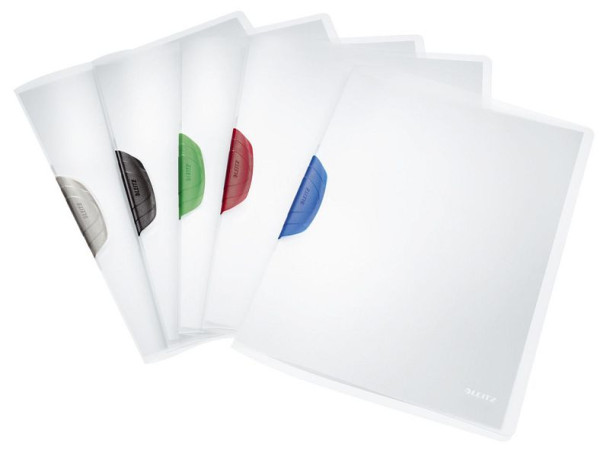 LEITZ 4175 Klemmmappe ColorClip, A4, PP, 6 Stück, sortiert, 41750099