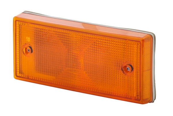 HELLA Blinkleuchte, Halogen, 12V, Einbau, Lichtscheibenfarbe: gelb, Stecker: Flachstecker, rechts/links/vorne, 2BA 003 734-061