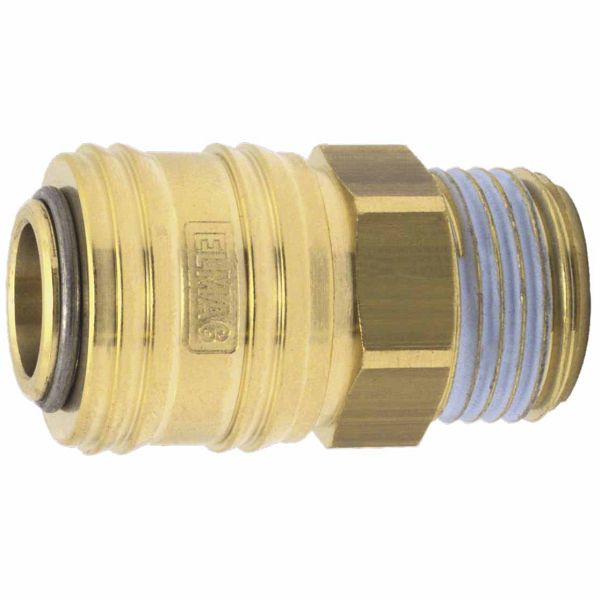 ELMAG Kupplung, Außengewinde 1/4', Messing, 46006, 9004853460067