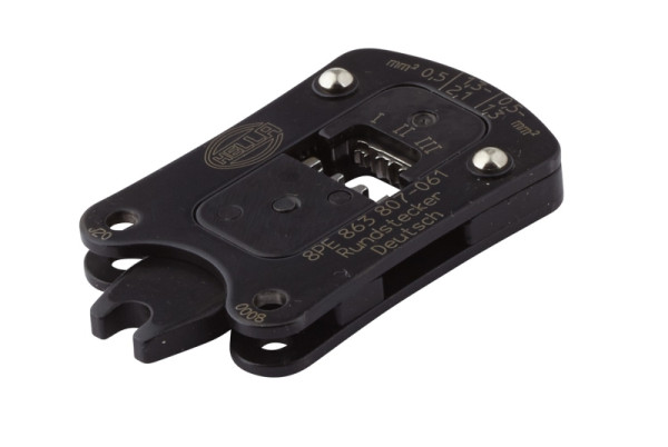 HELLA Crimpzangeneinsatz, Metall, schwarz, Head tool Deutsch DT, 8PE 863 807-061