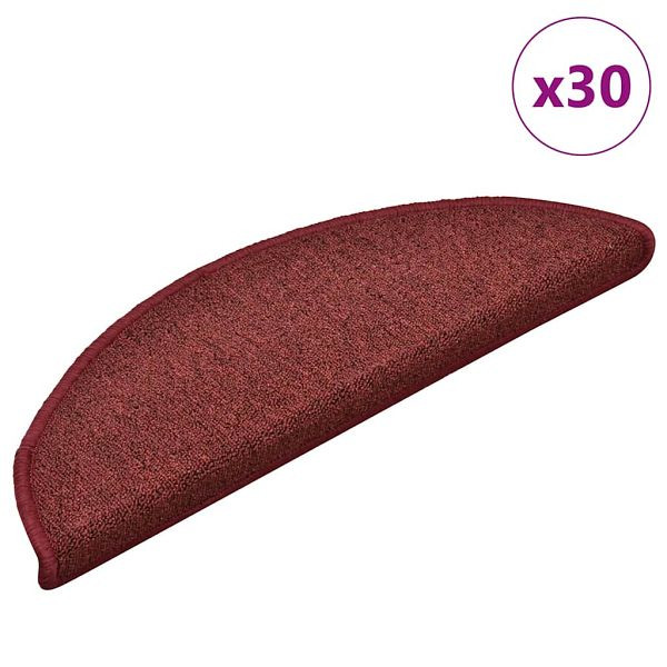 vidaXL Stufenmatten 30 Stk. Rot 56x17x3 cm, 3365747, 8721288458667