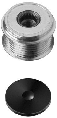 HELLA Generatorfreilauf, Gewindemaß: M16x1,5, Anzahl der Rillen: 6, mit Kappe, 9XU 358 038-131