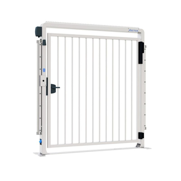 STEIN HGS Sicherheitstür V-Door-Compact-Fix-Basic, silber, 1790 mm, 80518.0004