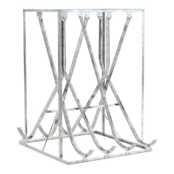 Stein HGS Fahrradparker/Schräghochparker -Florenz-, zweiseitig, 10 Einstellplätze, 1750mm, 40266