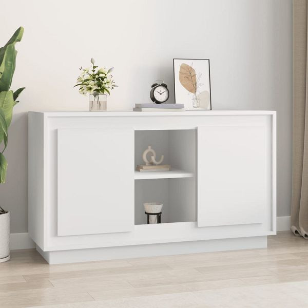 vidaXL Sideboard Weiß 102x35x60 cm Holzwerkstoff, 831877