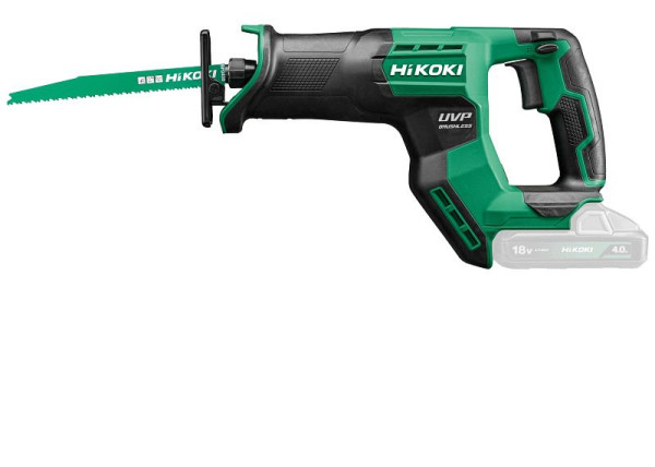 HiKOKI 18 V Akku Säbelsäge (Brushless), ohne Akku, ohne Ladegerät, CR18DMA (Basic) (Karton) (Brushless), CR18DMAW4Z