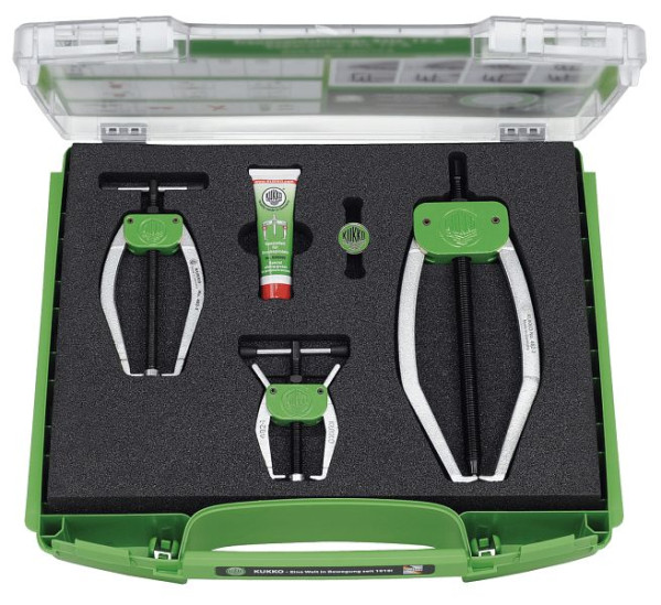 KUKKO 2-armige Universal-Abzieher mit Auto-Snap im Set, Spannweite außen: 150 mm, K-482