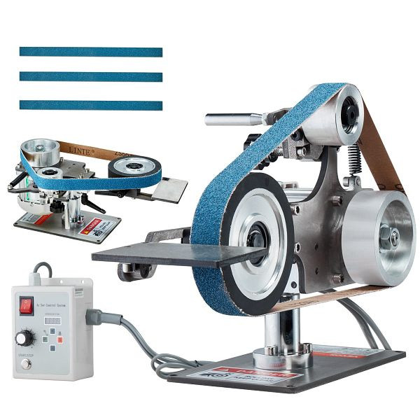 VEVOR Bandschleifmaschine 762x25,4mm Bandschleifer Schleifer VFD 2 Schleifmodi, SDMC550W301ITG5FHV2