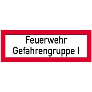 Moedel Feuerwehr Gefahrengruppe I, Alu, 297x105 mm, 57398