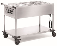 Produktbild von B.PRO SAW 3 Speisenausgabewagen aus rostfreiem Edelstahl, 572154 B.PRO SAW 3 Speisenausgabewagen aus rostfreiem Edelstahl, 572154