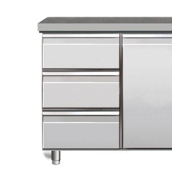 NordCap Kit 3 x 1/3, anstatt 1 Tür, Abmessungen je Schublade B x T in mm: 303 x 515, Nutzhöhe in mm: 145, 435900300