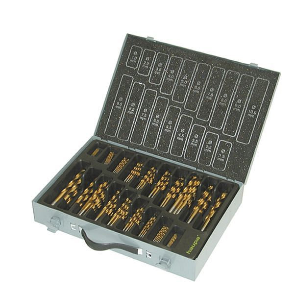 Haupa HSS Spiralbohrersortiment TIN 170-teilig, 230301/TIN