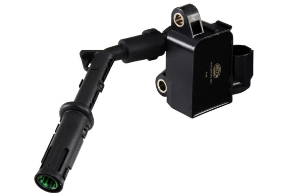 HELLA Zündspule, 12V, 4-polig, Kerzenschachtzündspule, geschraubt, 5DA 358 057-911