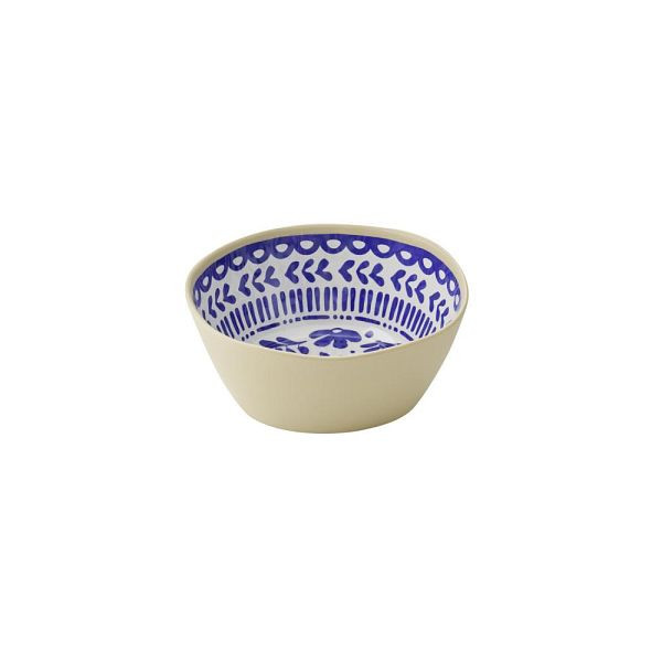 APS Schale FLORYN - Melamin blau/weiß-beige, Ø 20 cm, 1,3 Liter, spülmaschinengeeignet, 85449