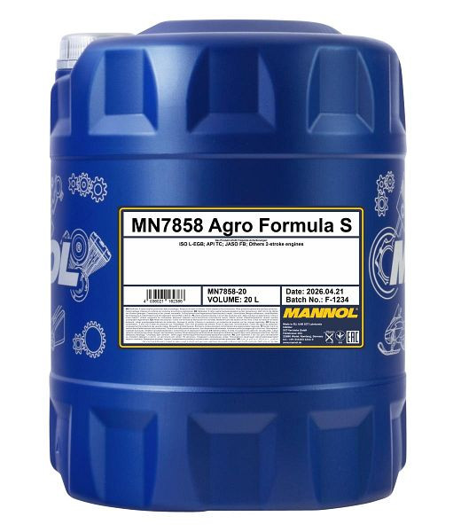 MANNOL Motoröl 7858 Agro Formula S, VE: 20 l, MN7858-20