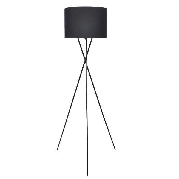 vidaXL Stehlampe mit Ständer Schwarz 139 cm Abmessung, 275408