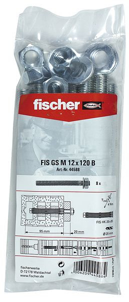 Fischer Injektions-Gewindeanker FIS GS M12x120 B, VE: 10 Stück, 44588