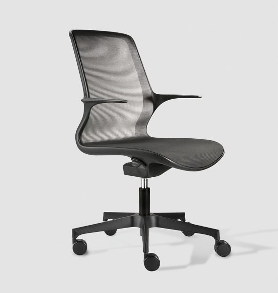 Bisley Bürodrehstuhl LOOP, minimalistisches Design, netzbespannte Rückenlehne und Sitz, LOOPSCM0900