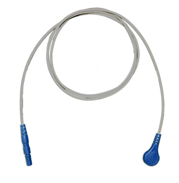 Golmed LZ-EKG-Adapterleitung mit Druckknopf, blau, 60 cm, 1-6-1,5 B