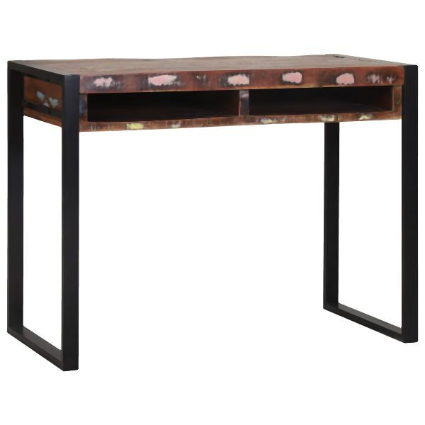 vidaXL Frisierkommode mit Spiegel Bunt 100x50x75 cm Massivholz Altholz, 4015966