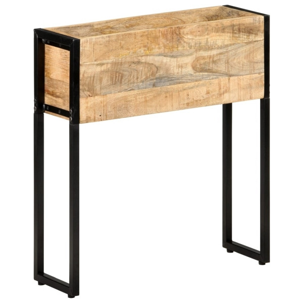 vidaXL Pflanzkübel 60x20x68 cm, Raues Mangoholz, 321941