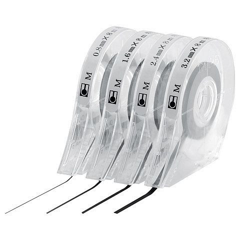 Magnetoplan Zeichenband, selbstklebend, Farbe: schwarz, Größe: 2,4 mm, 40103