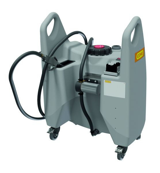 Cemo Transfer-Trolley Öl 130 l, CAS Klappdeckel mit El-Pumpe 12V, Akku + Ladegerät, 11546
