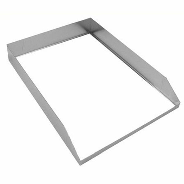 Gastro-Inox Spritzschutz für Grillplatte 40cm breit, 160.541