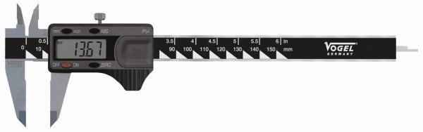 Vogel Germany Digital Messschieber IP54, 200 mm / 8 inch, Schnabellänge: 50 mm, 202161-2