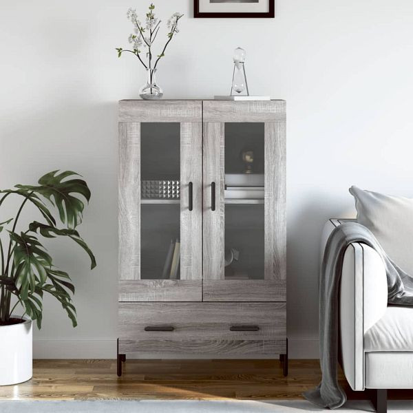 vidaXL Highboard Grau Sonoma 69,5x31x115 cm Holzwerkstoff, 828314