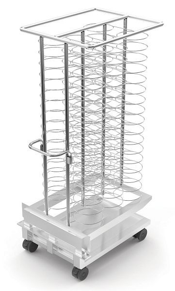 Alphatech Teller - Hordengestellwagen mit Fettauffangwanne - 100 Teller - Ø 310 mm, KKP202