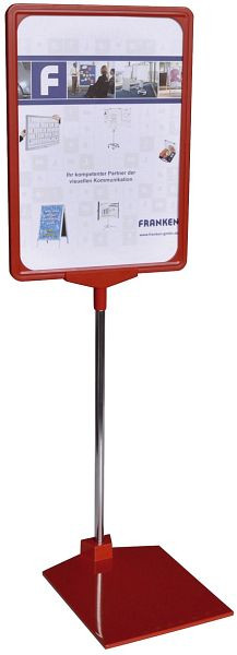 FRANKEN Preisständer, A4, 210 x 620 x 10 mm, rot, PSMA401