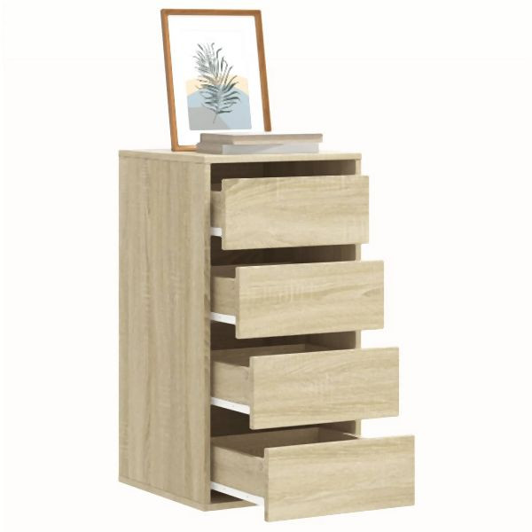 vidaXL Kommode Sonoma-Eiche 40x41x76 cm Holzwerkstoff, 852863