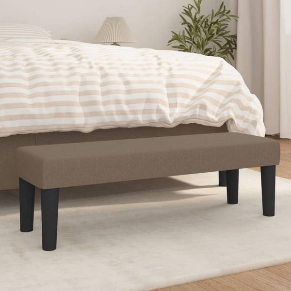 vidaXL Sitzbank Taupe 100x30x30 cm Stoff, Polyester, 346648
