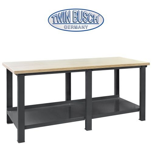 Twin Busch Profi Werkbank 2 m - GREY-Line, TWWB8057-G