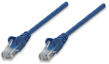INTELLINET Netzwerkkabel, Cat5e, U/UTP, CCA, RJ45-Stecker/RJ45-Stecker, 20,0 m, blau, 326018