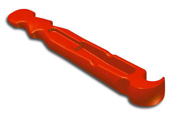 Lemp Spreizkeil Kunststoff mit Nut + Haken rot, 270mm, 65200601