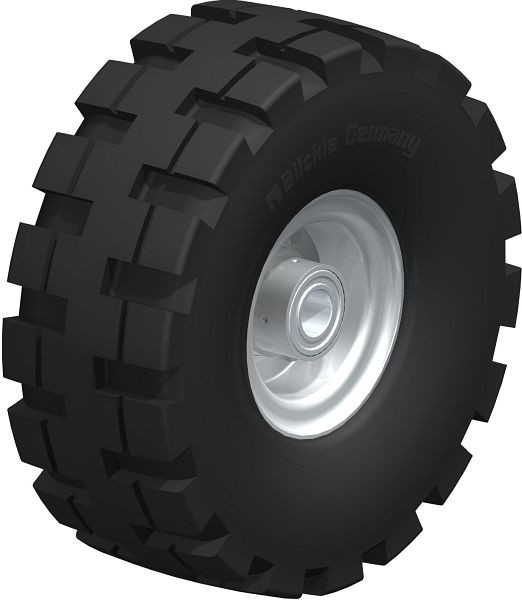 Blickle VLE 310/25-75K Rad aus Super-Elastik-Vollgummi, Schwarz, 40824