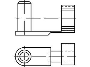 ART 88752 ES-Bolzen ES 16 x 32 Stahl galvanisch verzinkt, für Gabelköpfe VE=S (5 Stück)